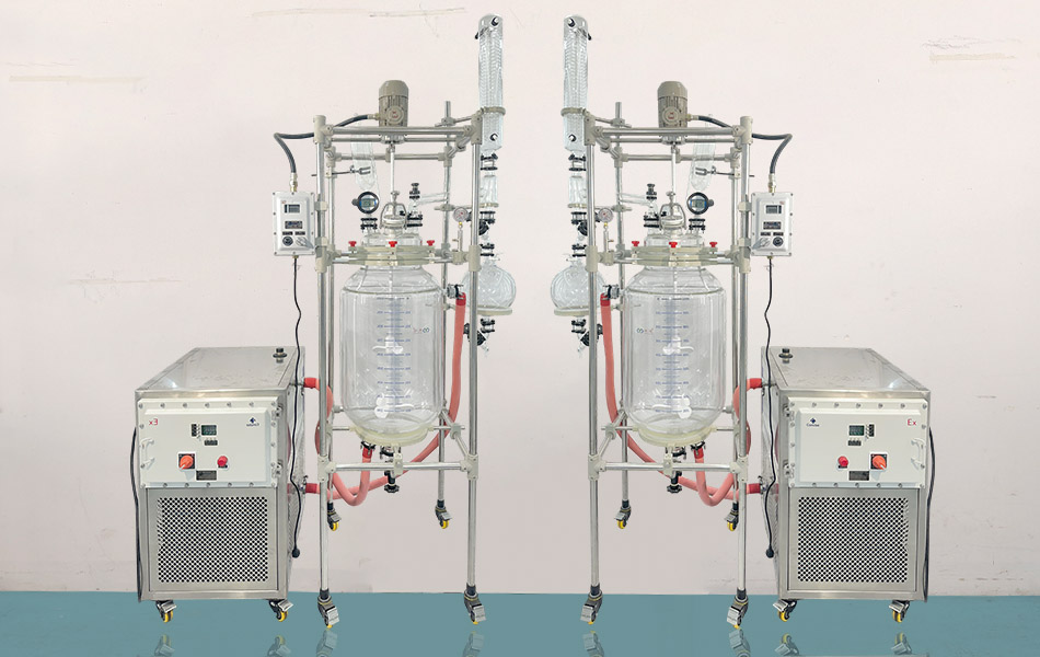 Laboratory Glass Reaction Device