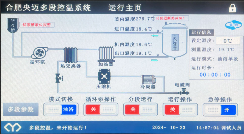 Temperature Control of Glass Reactor